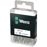 Wera 867/1 Diy Torx Bit, Torx 30x25-mm., 10-Pieces