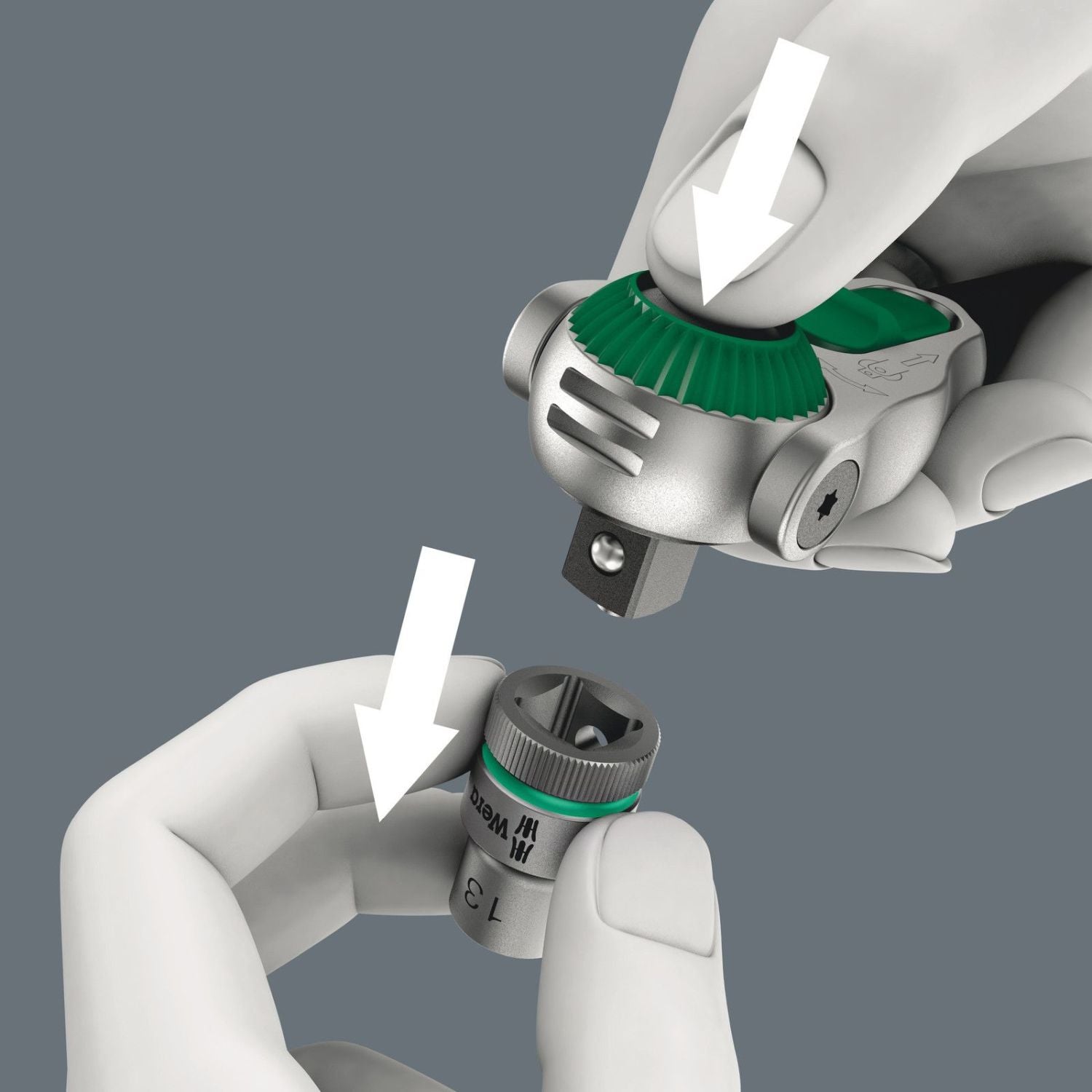 Wera 8000 B SB Zyklop Speed Ratchet With 3/8-in. Drive, 3/8-in.x199-mm.