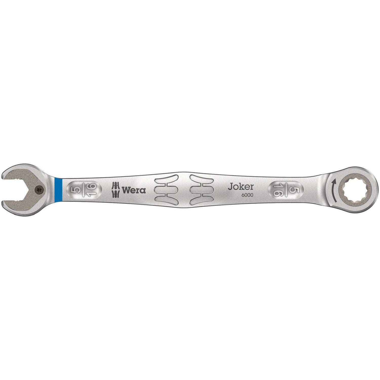Wera 6000 Joker Ratcheting Combination Wrenches, Imperial, 5/16-in.x144-mm.