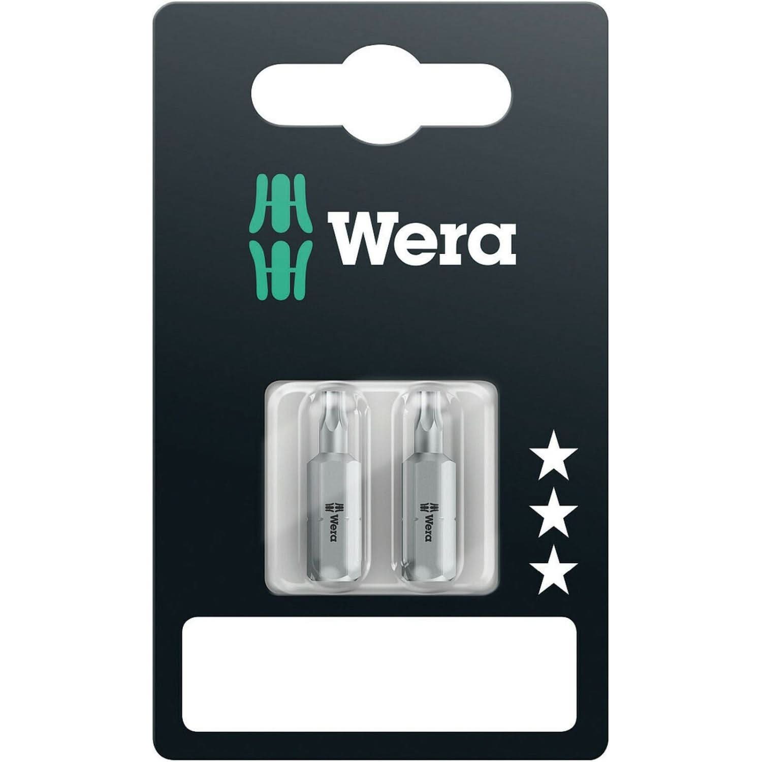 Wera 867/1 SB Torx Bit, Torx 10x25-mm., 2-Pieces