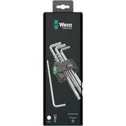 Wera 950/9 Hex-Plus 1 SB L-Key Set, Metric, Chrome-Plated, 9-Pieces