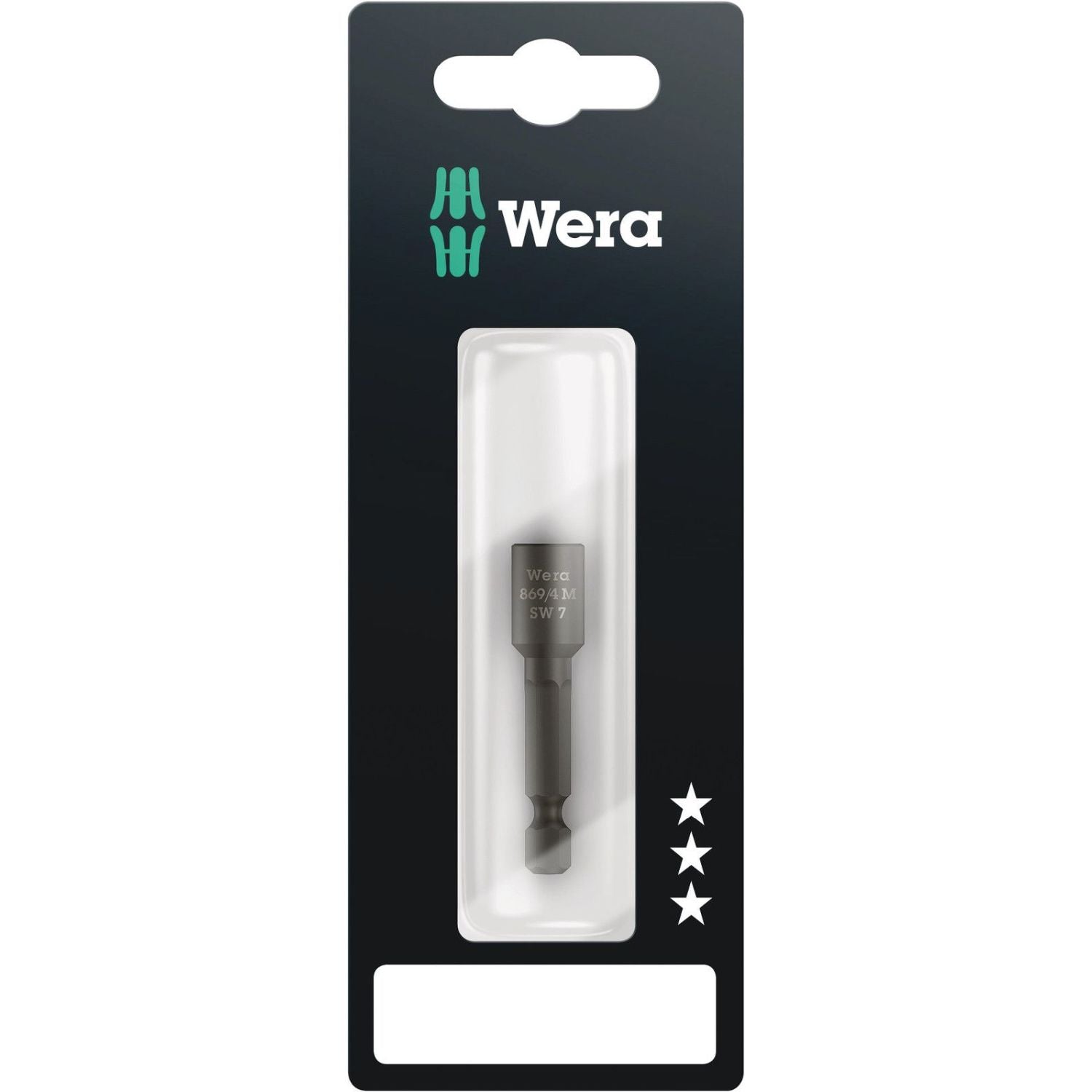Wera 869/4 M SB Nutsetters, Magnetic, 7x50-mm.