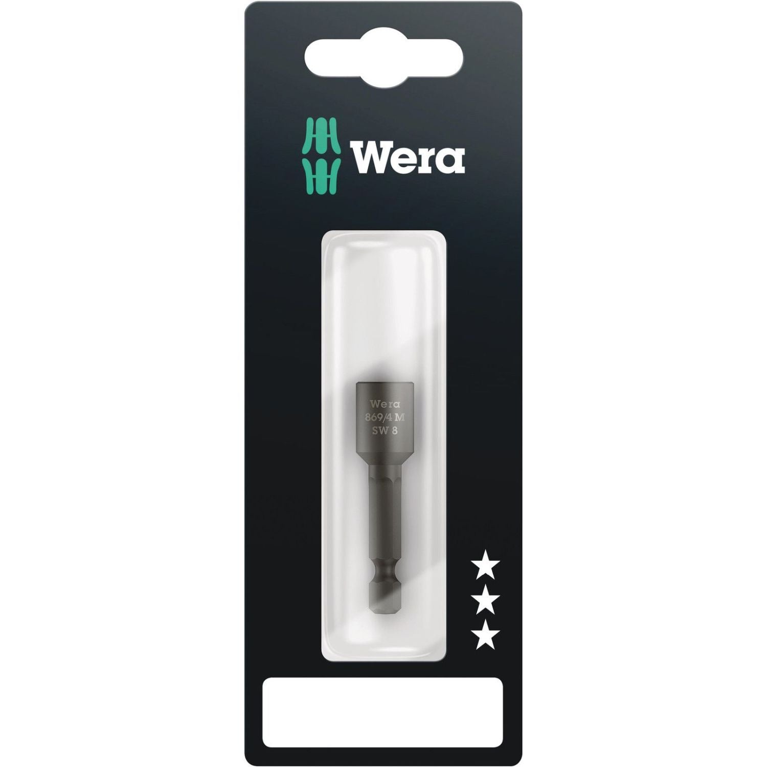 Wera 869/4 M SB Nutsetters, Magnetic, 8x50-mm.