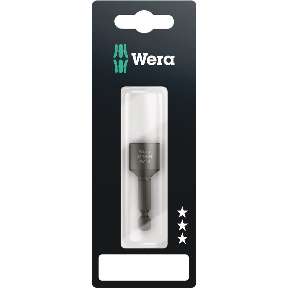 Wera 869/4 M SB Nutsetters, Magnetic, 13x50-mm.