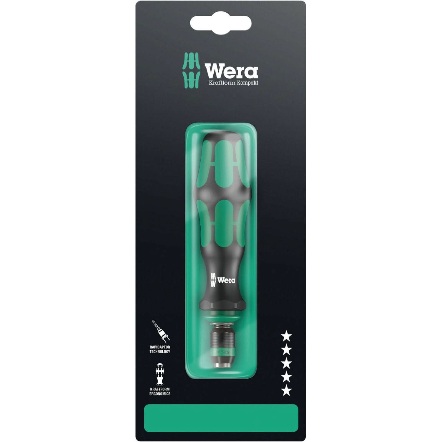 Wera 817 R SB Bitholding Screwdriver With Rapidaptor Quick-Release Chuck, 1/4-in.x133-mm.