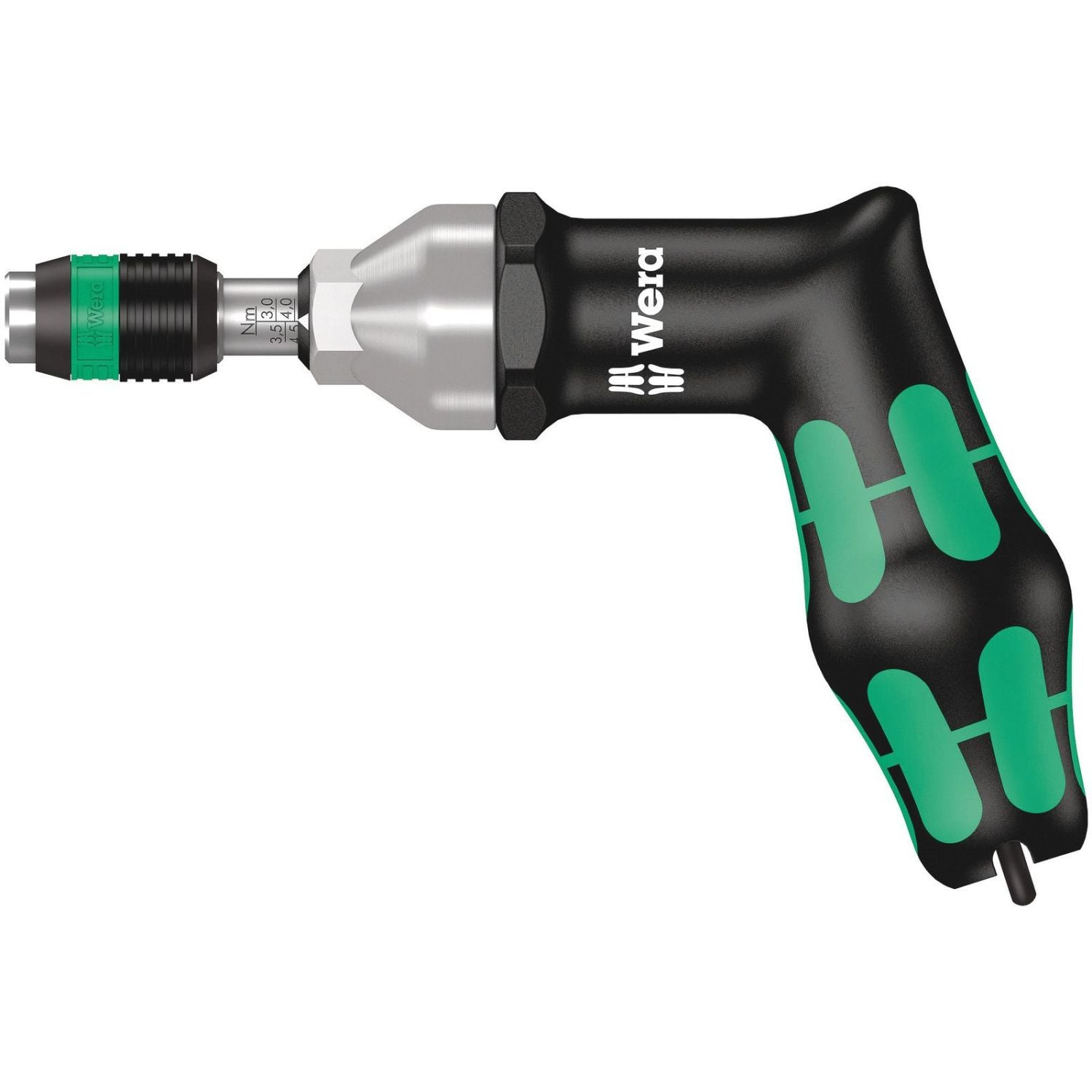 Wera Series 7400 Kraftform Pistol Handle, Adjustable Torque Screwdrivers (3.0-8.8 Nm) With Rapidaptor Quick-Release Chuck, 7443x4.0-8.8 Nm