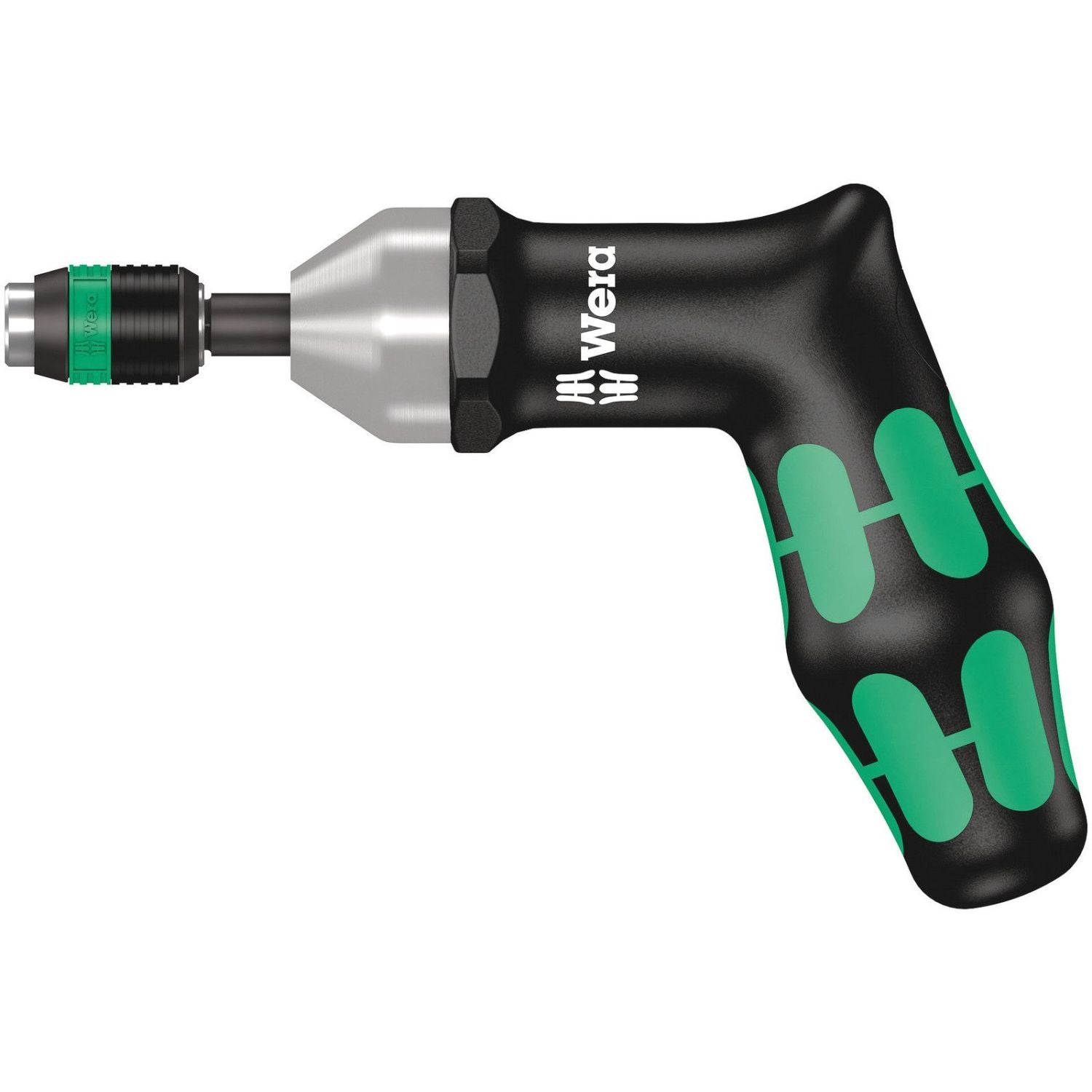 Wera 7400 Series Kraftform Torque Screwdrivers, With Factory Pre-Set Value (3.0-8.8 Nm) And Rapidaptor Quick-Release Chuck, Pistol Handle, 7462x3.0 Nmx3.0-6.0 Nm