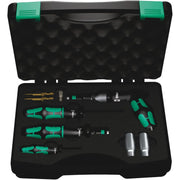 Wera 7443/61/9 Assembly Set For Tire Pressure Control Systems, 9-Pieces