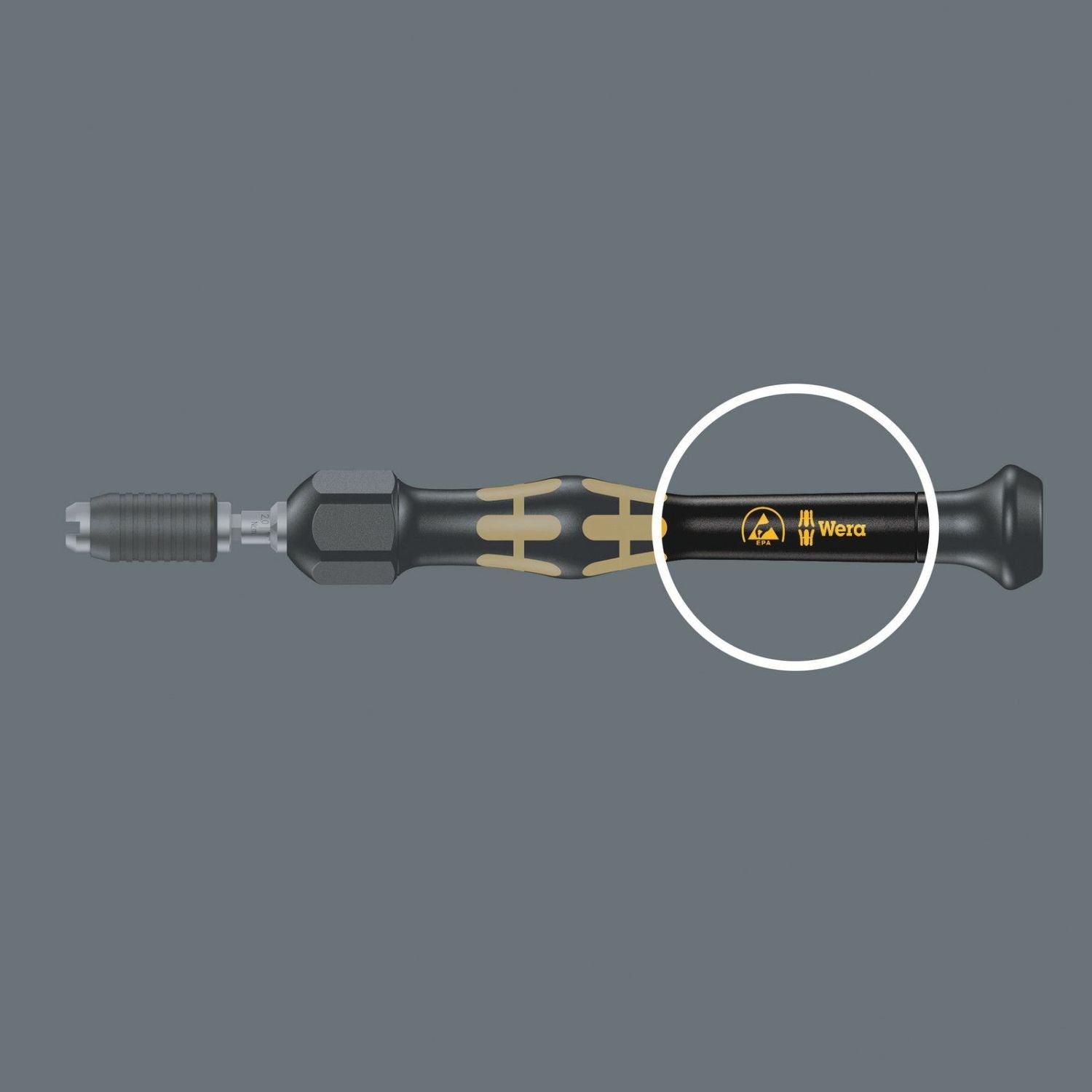 Wera 1430 Esd Kraftform Micro Adjustable Torque Screwdrivers (0.02-0.11 Nm) With Quick-Release Chuck, 1431 Esdx0.05-0.11 Nm