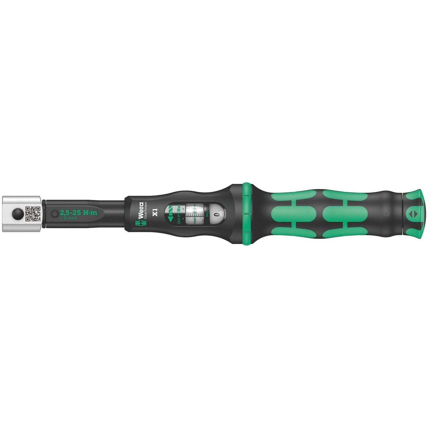 Wera Click-Torquex1 Torque Wrench For Insert Tools, 2.5-25 Nm, 9X12x2.5-25 Nm