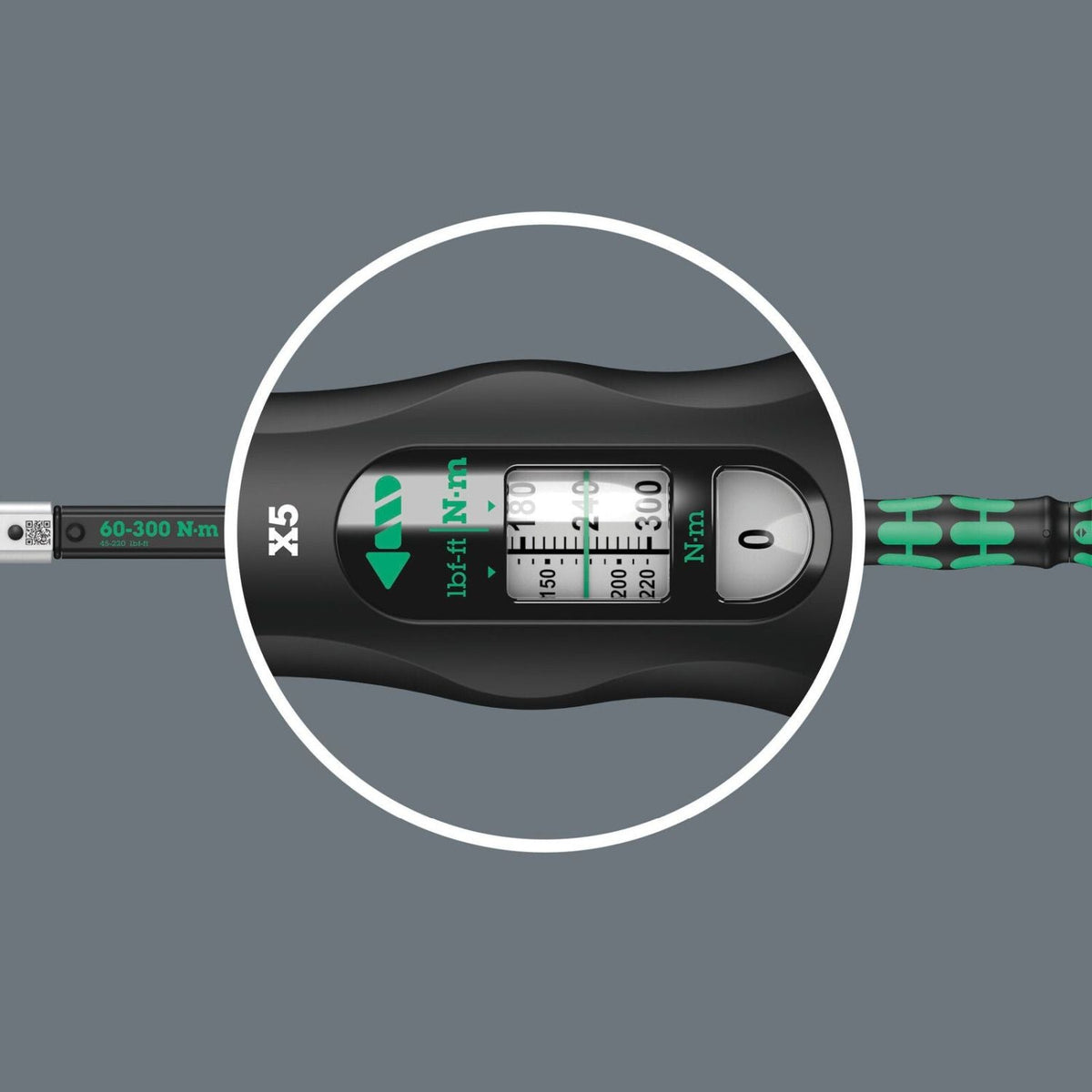 Wera Click-Torquex5 Torque Wrench For Insert Tools, 60-300 Nm, 14X18x60-300 Nm