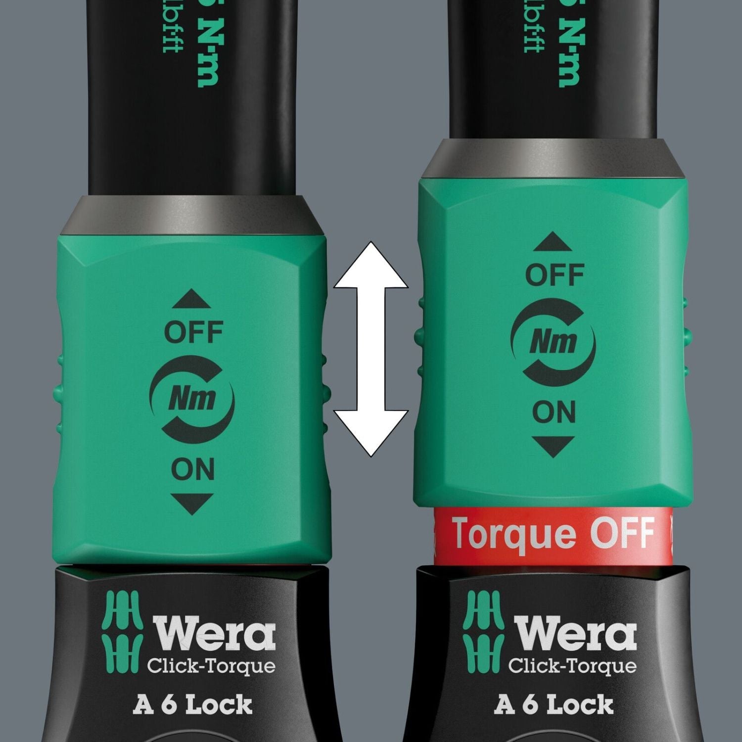 Wera Click-Torque Lock A 6 Torque Wrench, Adjustable, Torque Lock Function, Reversible Ratchet, Clockwise Torque Operation, 2.5-25 Nm, 1/4-in.x2.5-25 Nm