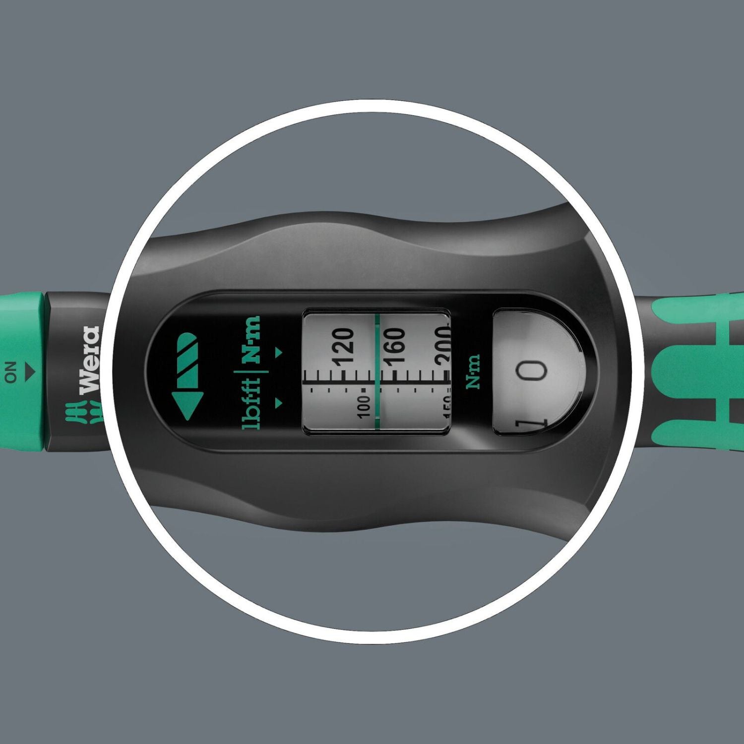 Wera Click-Torque Lock C 3 R/L Torque Wrench, Adjustable, Torque Function, Square Head Insert (1/2-in.), Clockwise/Counterclockwise Torque Operation, 40-200 Nm, 1/2-in.x40-200 Nm