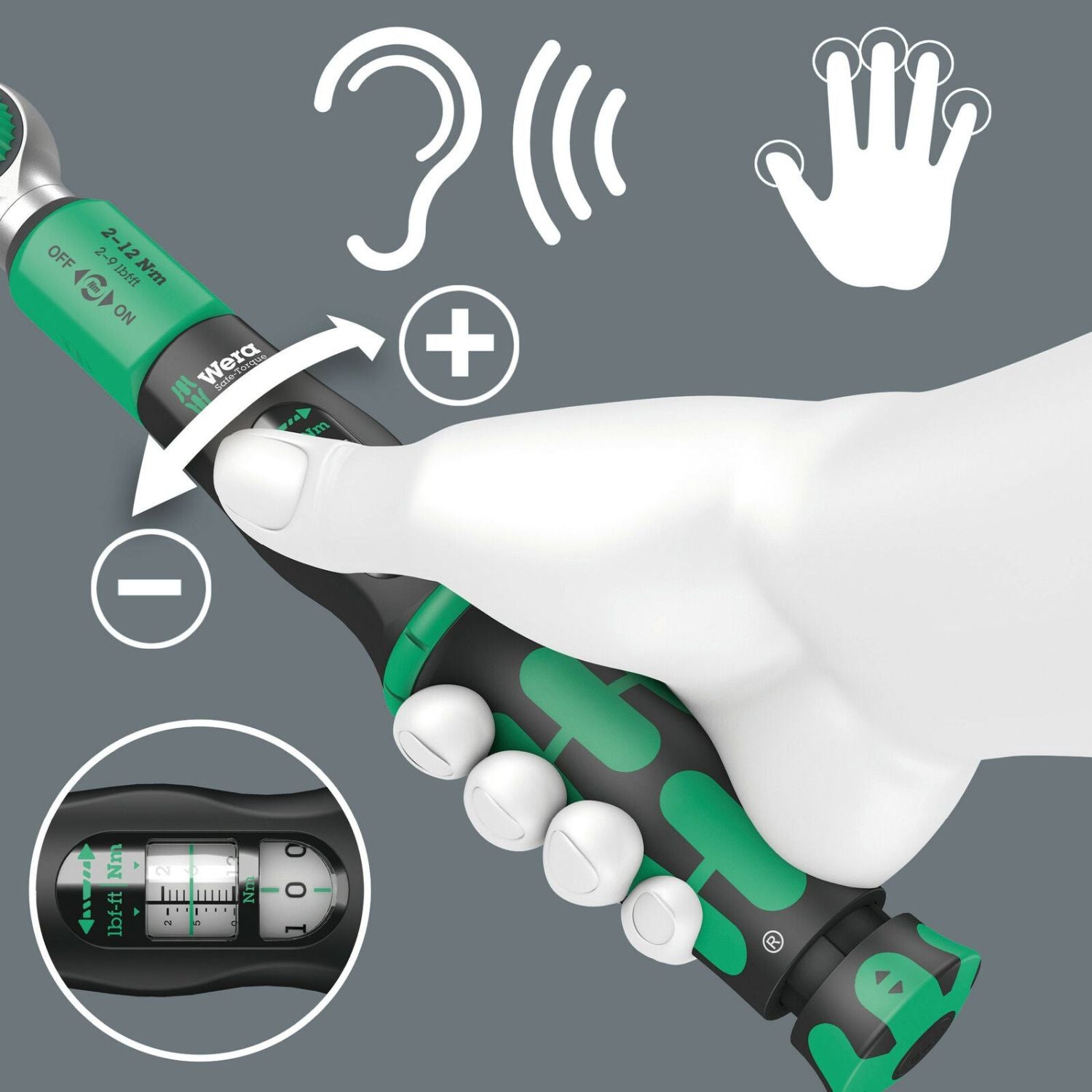 Wera Safe-Torque A 2 Set 1, 1/4-in. Hexagonal, 2-12 Nm, 23-Pieces