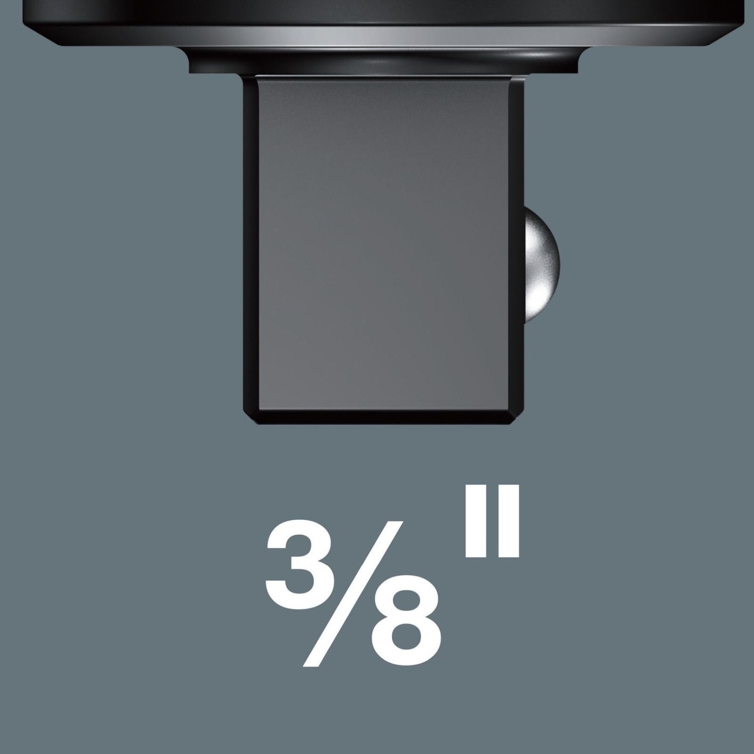 Wera 7772 B Ratchet Insert, Reversible, 9X12-mm., 9X12x3/8-in.x52-mm.