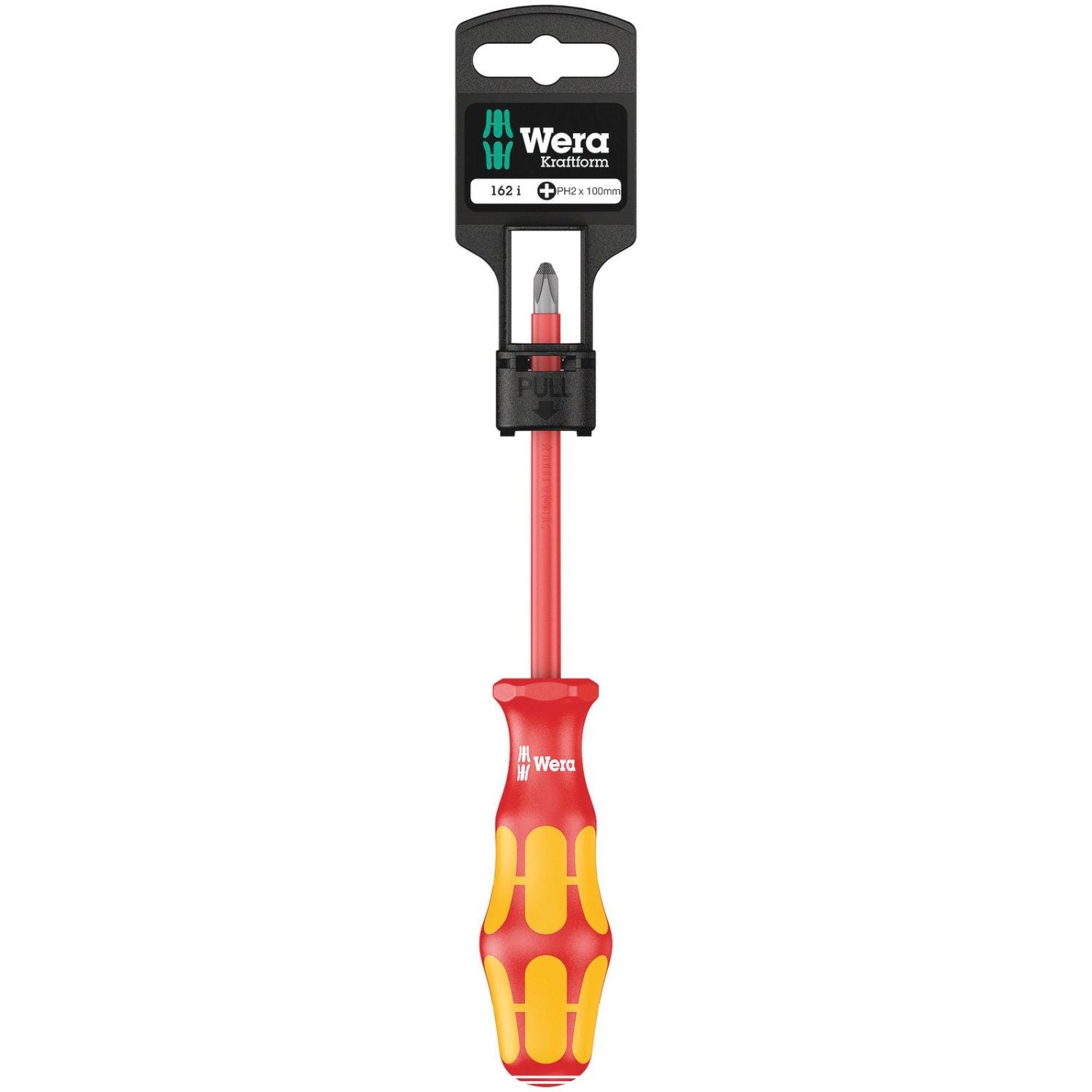 Wera 162 I Ph SB VDE Insulated Screwdriver For Phillips Screws, Ph 2x100-mm.