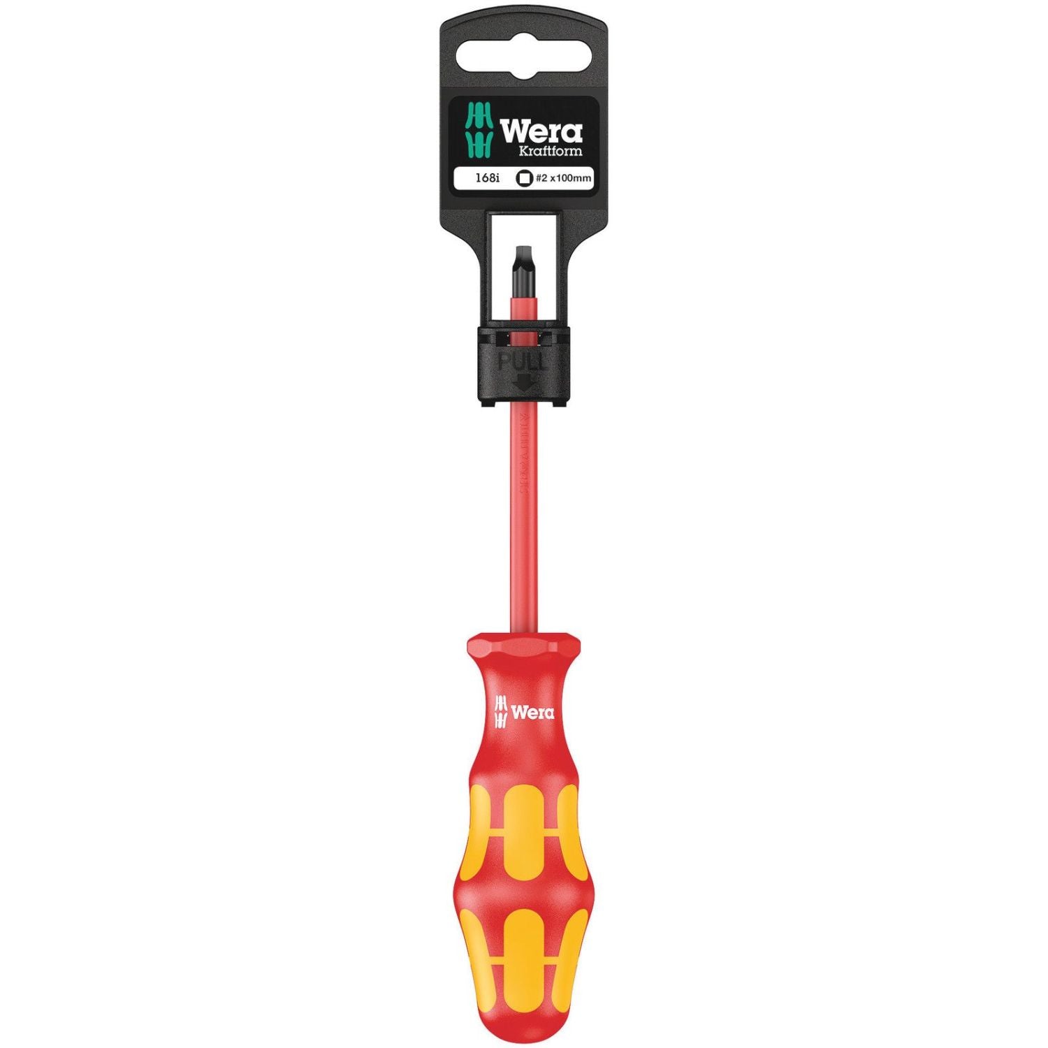 Wera 168 I SB VDE Insulated Screwdriver For Square Socket Head Screws, # 3x150-mm.