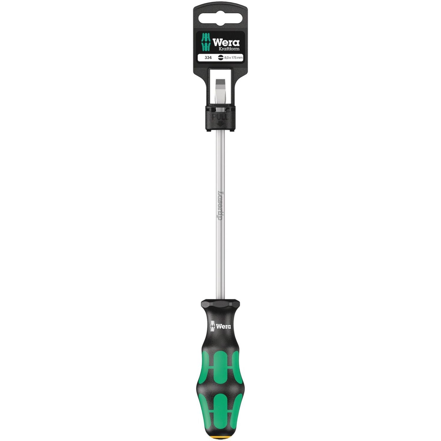 Wera 334 SB Screwdriver For Slotted Screws, 1.2x8x175-mm.