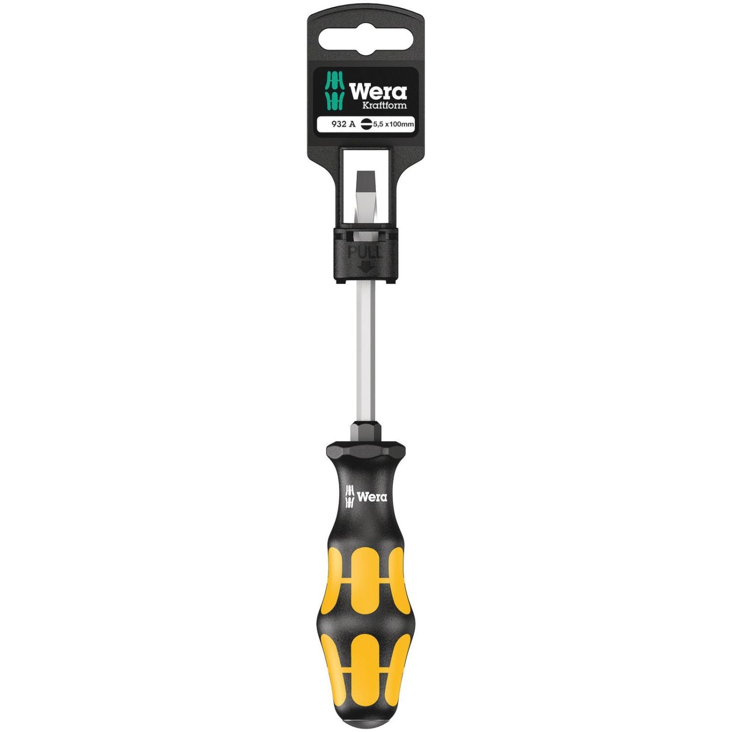 Wera 932 A SB Screwdriver For Slotted Screws, 1x5.5x100-mm.