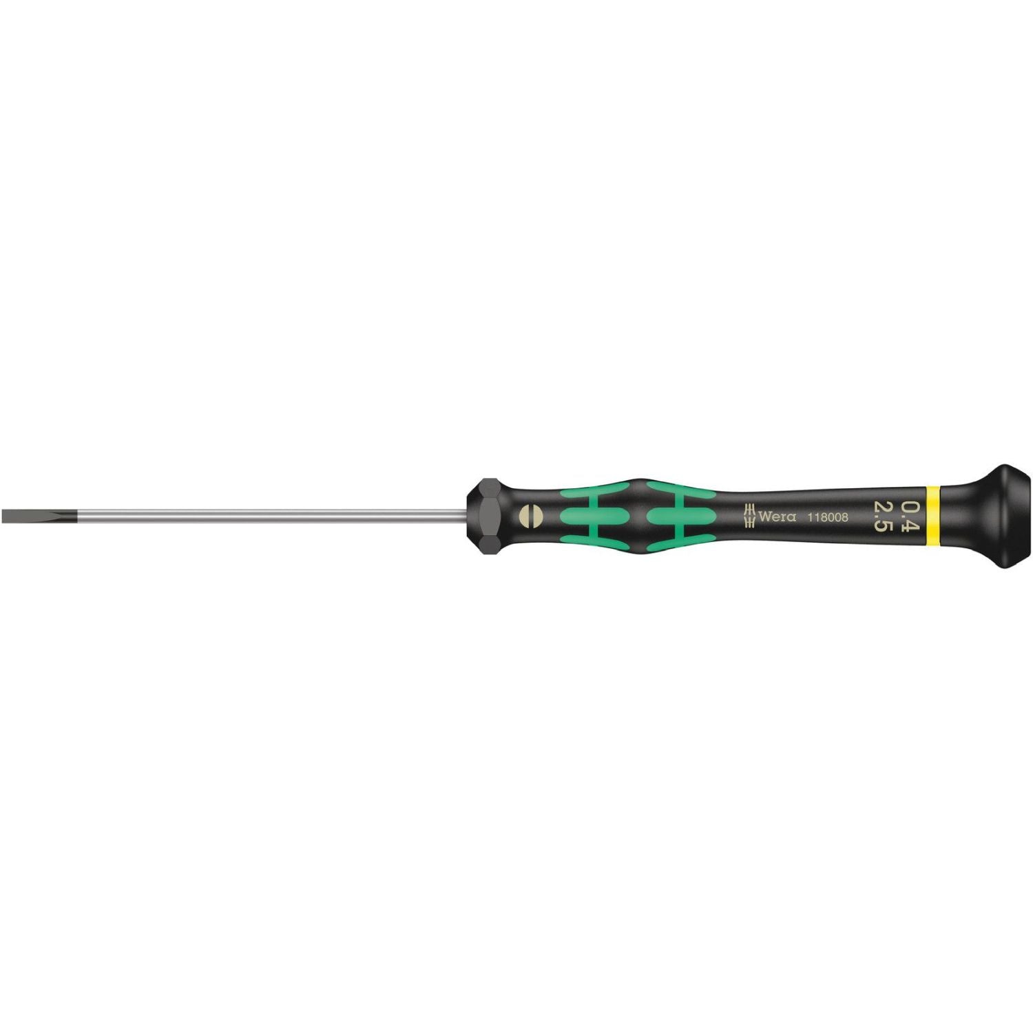 Wera 2035 Screwdriver For Slotted Screws For Electronic Applications, 0.40x2.5x80-mm.