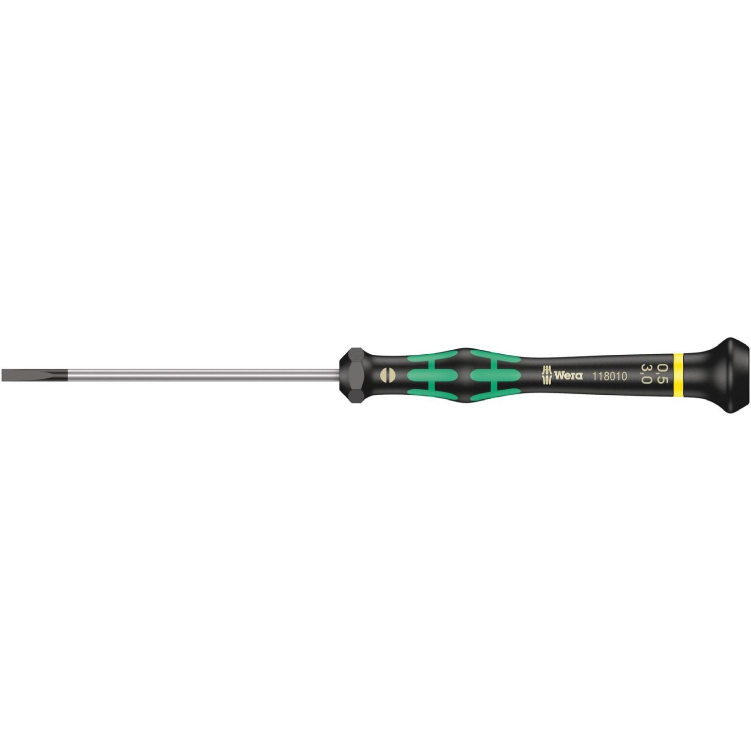 Wera 2035 Screwdriver For Slotted Screws For Electronic Applications, 0.50x3x80-mm.