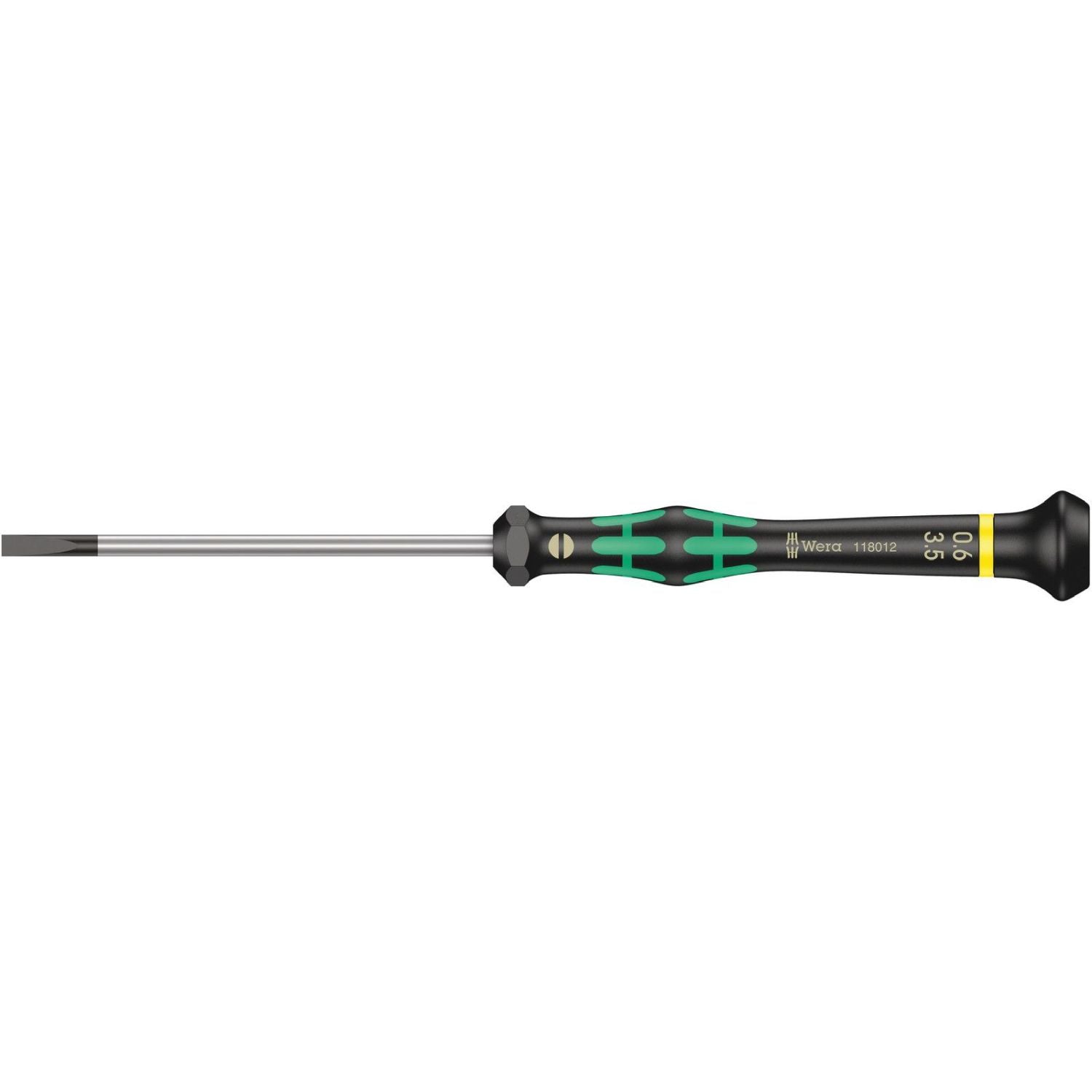 Wera 2035 Screwdriver For Slotted Screws For Electronic Applications, 0.60x3.5x80-mm.