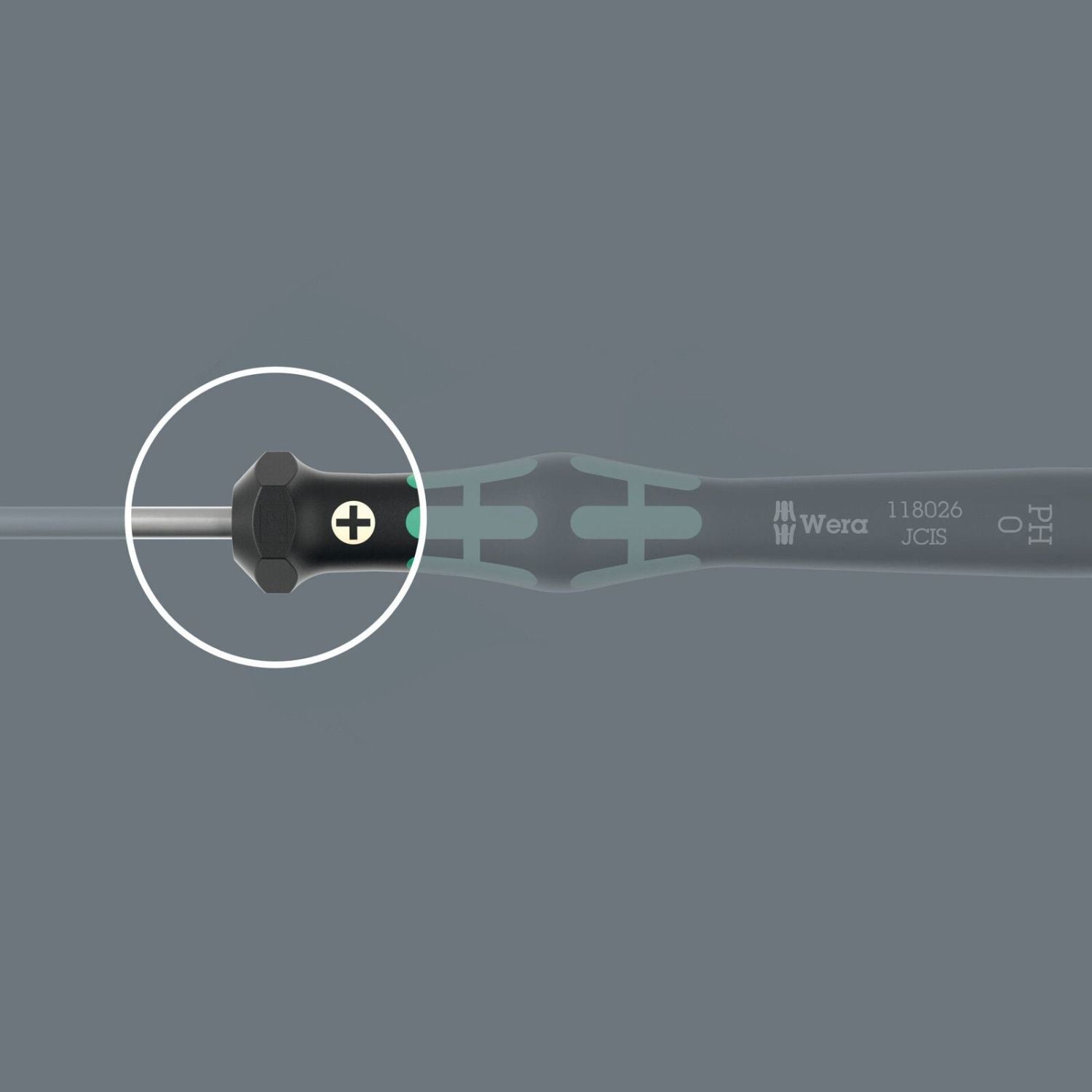Wera 2050 Ph Screwdriver For Phillips Screws For Electronic Applications, Ph 00x40-mm.