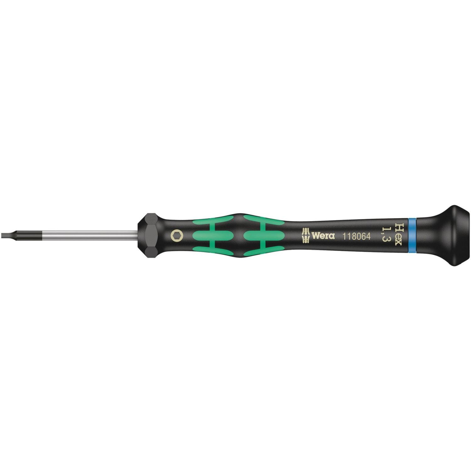 Wera 2054 Screwdriver For Hexagon Socket Screws For Electronic Applications, 2x60-mm.