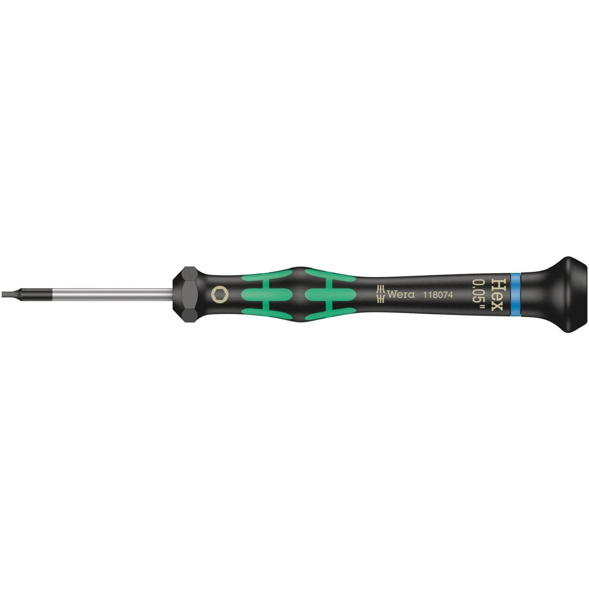 Wera 2054 Screwdriver For Hexagon Socket Screws For Electronic Applications, 3x60-mm.
