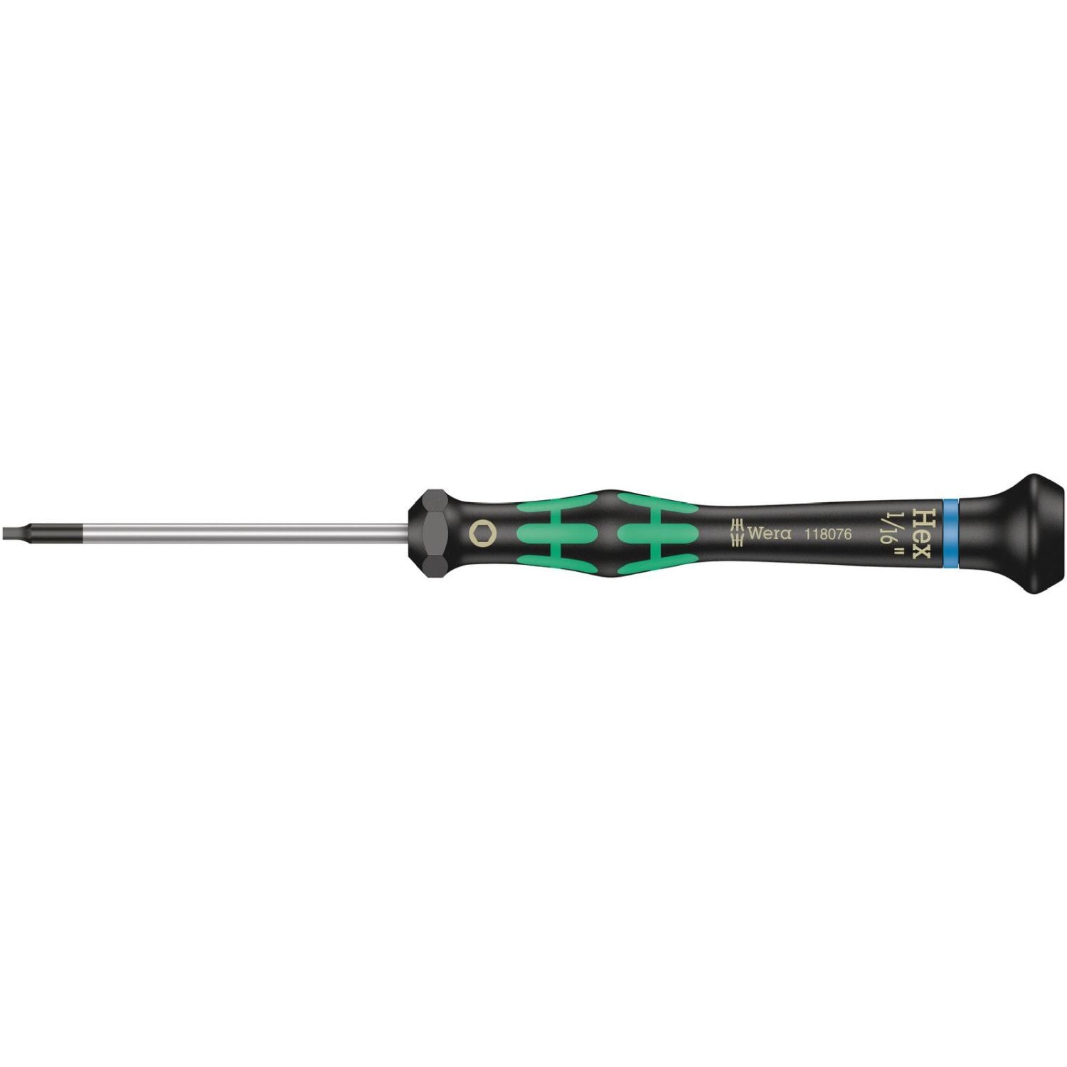 Wera 2054 Screwdriver For Hexagon Socket Screws For Electronic Applications, 1/16-in.x60-mm.