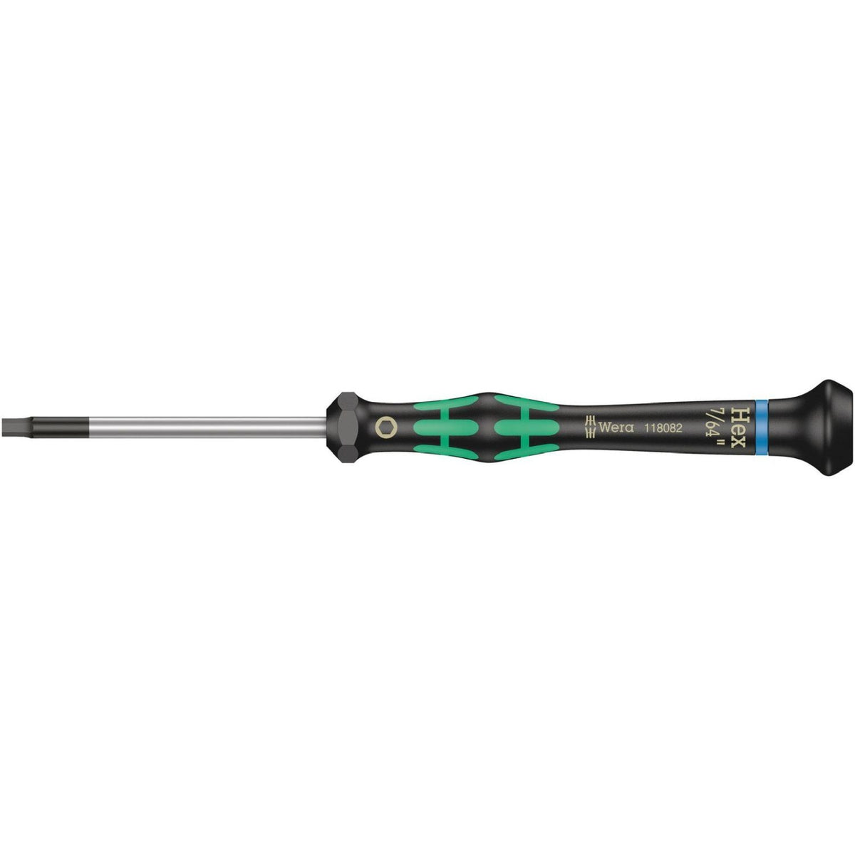 Wera 2054 Screwdriver For Hexagon Socket Screws For Electronic Applications, 7/64-in.x60-mm.
