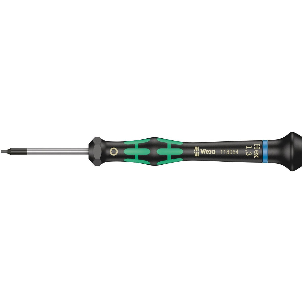 Wera 2054 Screwdriver For Hexagon Socket Screws For Electronic Applications, 7/64-in.x60-mm.