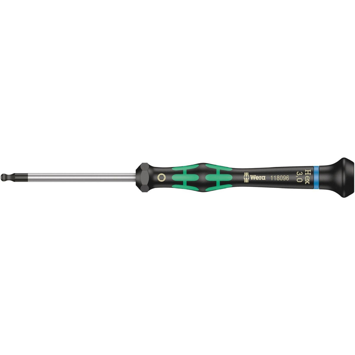 Wera 2052 Ball End Hexagon Screwdriver For Electronic Applications, 2.5x60-mm.