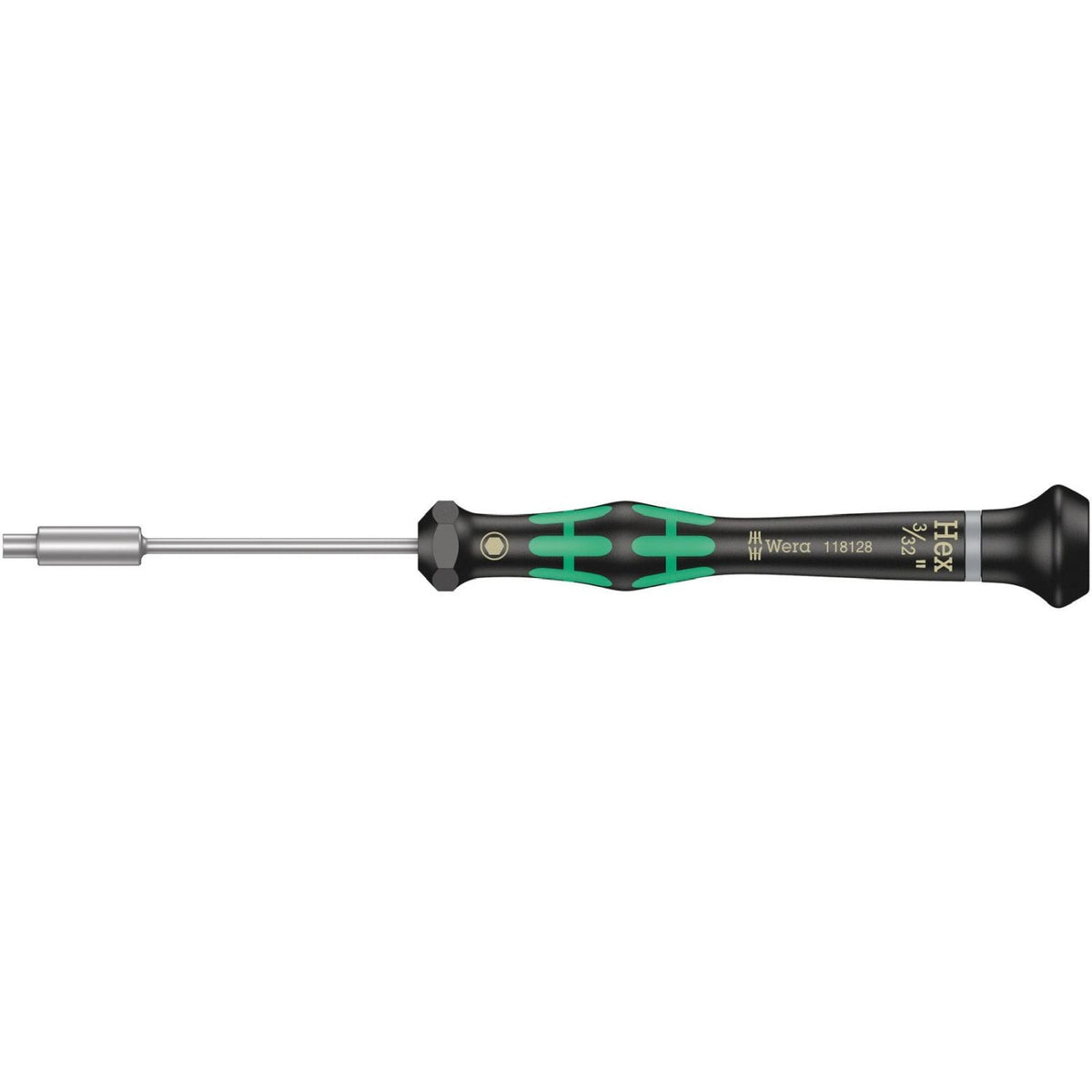 Wera 2069 Nutdriver For Electronic Applications, 3/32-in.x60-mm.