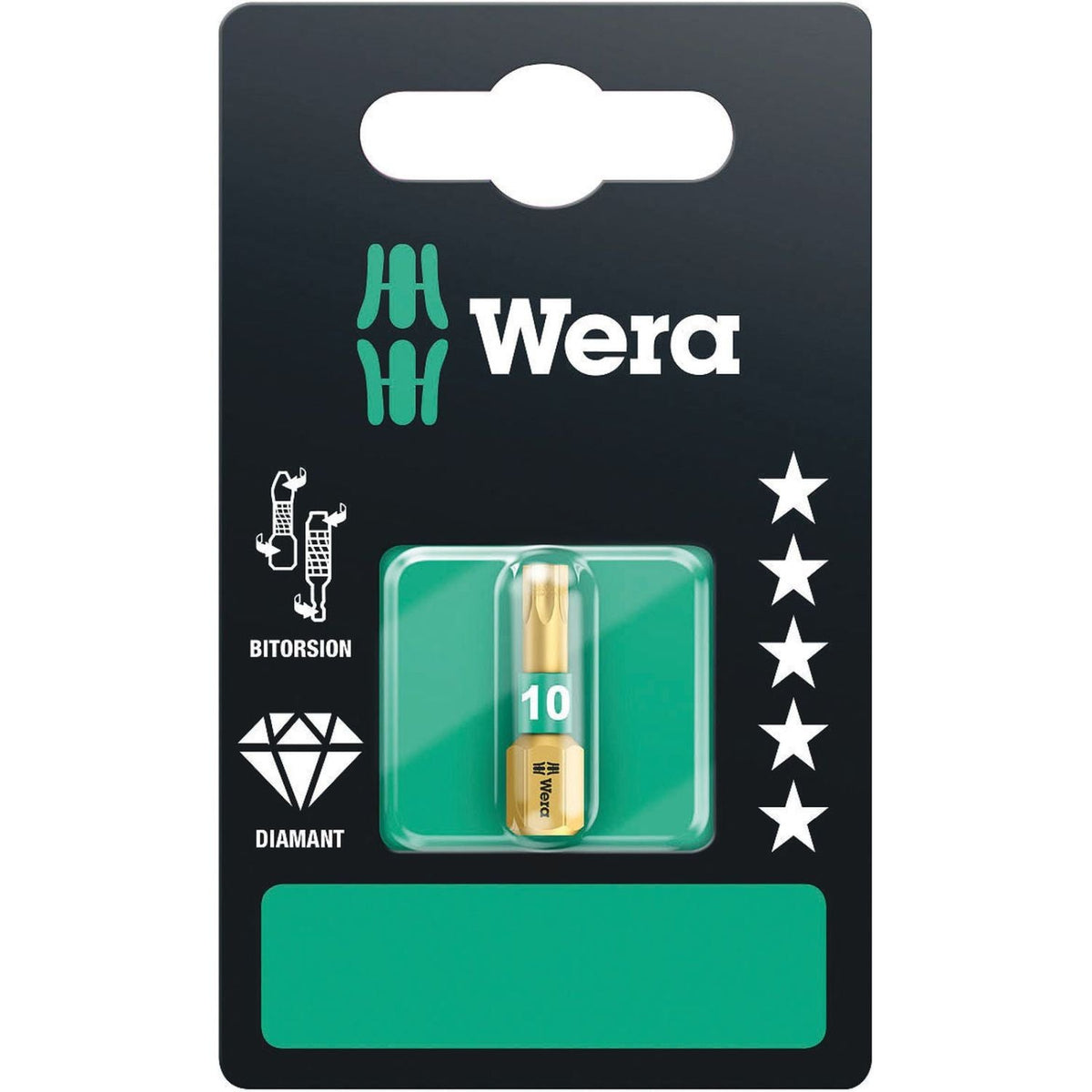 Wera 867/1 Bdc SB Torx Bit, Torx 10x25-mm.