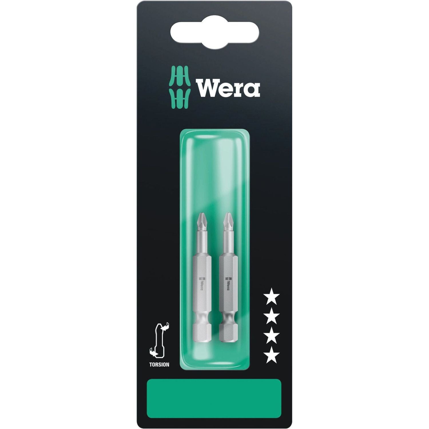 Wera 855/4 Tz SB Bit, Pz 1x50-mm., 2-Pieces
