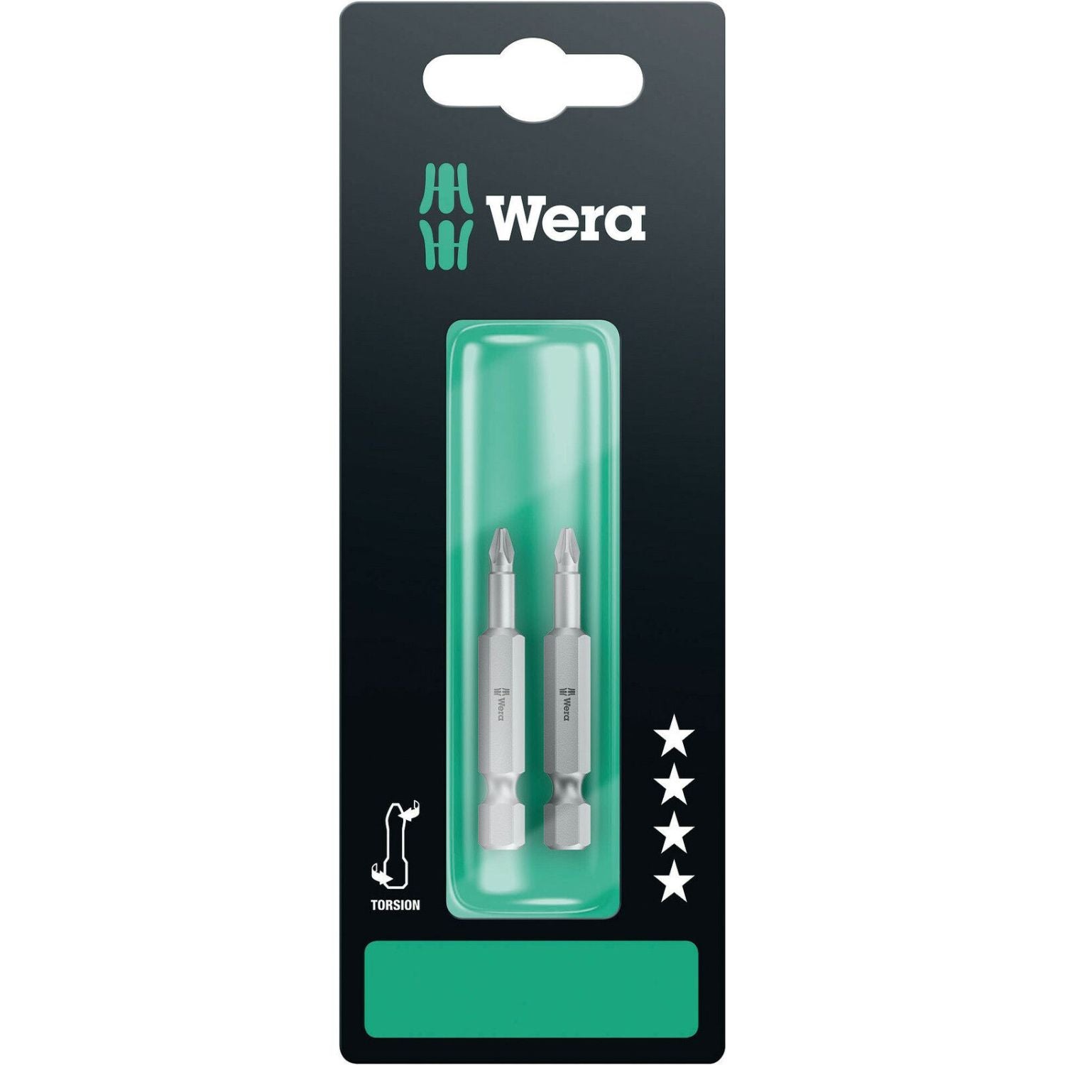 Wera 855/4 Tz SB Bit, Pz 1x50-mm., 2-Pieces