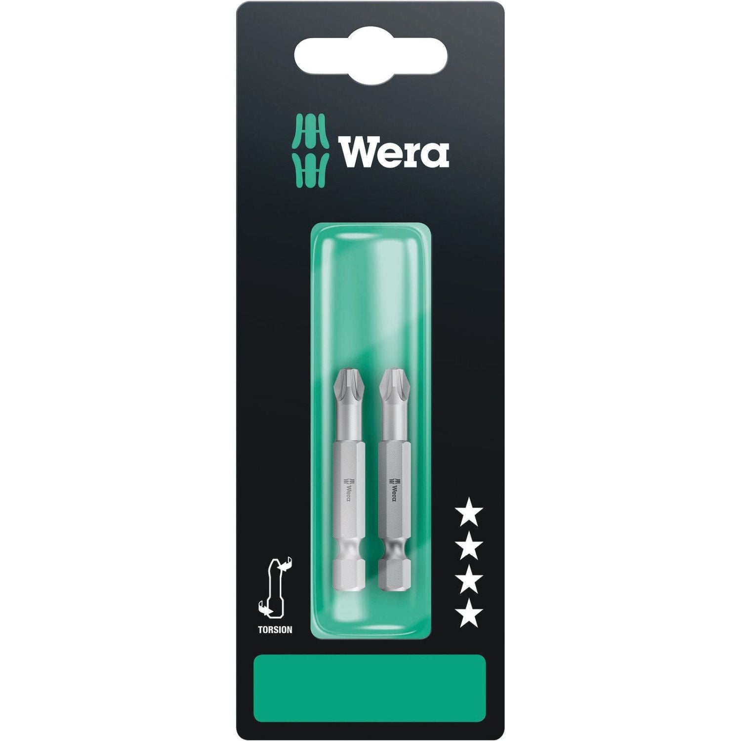Wera 855/4 Tz SB Bit, Pz 3x50-mm., 2-Pieces