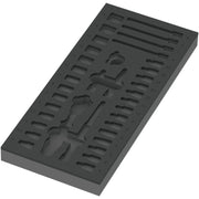 Wera 9820 Foam Insert 8000 A Zyklop 1/4-in. Ratchet Set 1, Empty, 172x30x392-mm.