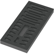 Wera 9823 Foam Insert Zyklop B 3/8-in. Bit Socket Set 1, Empty, 172x30x392-mm.