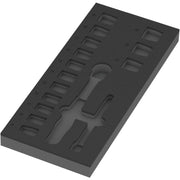 Wera 9824 Foam Insert 8010 B Zyklop Comfort Ratchet Set 1, 3/8", Empty, 172x30x392-mm.