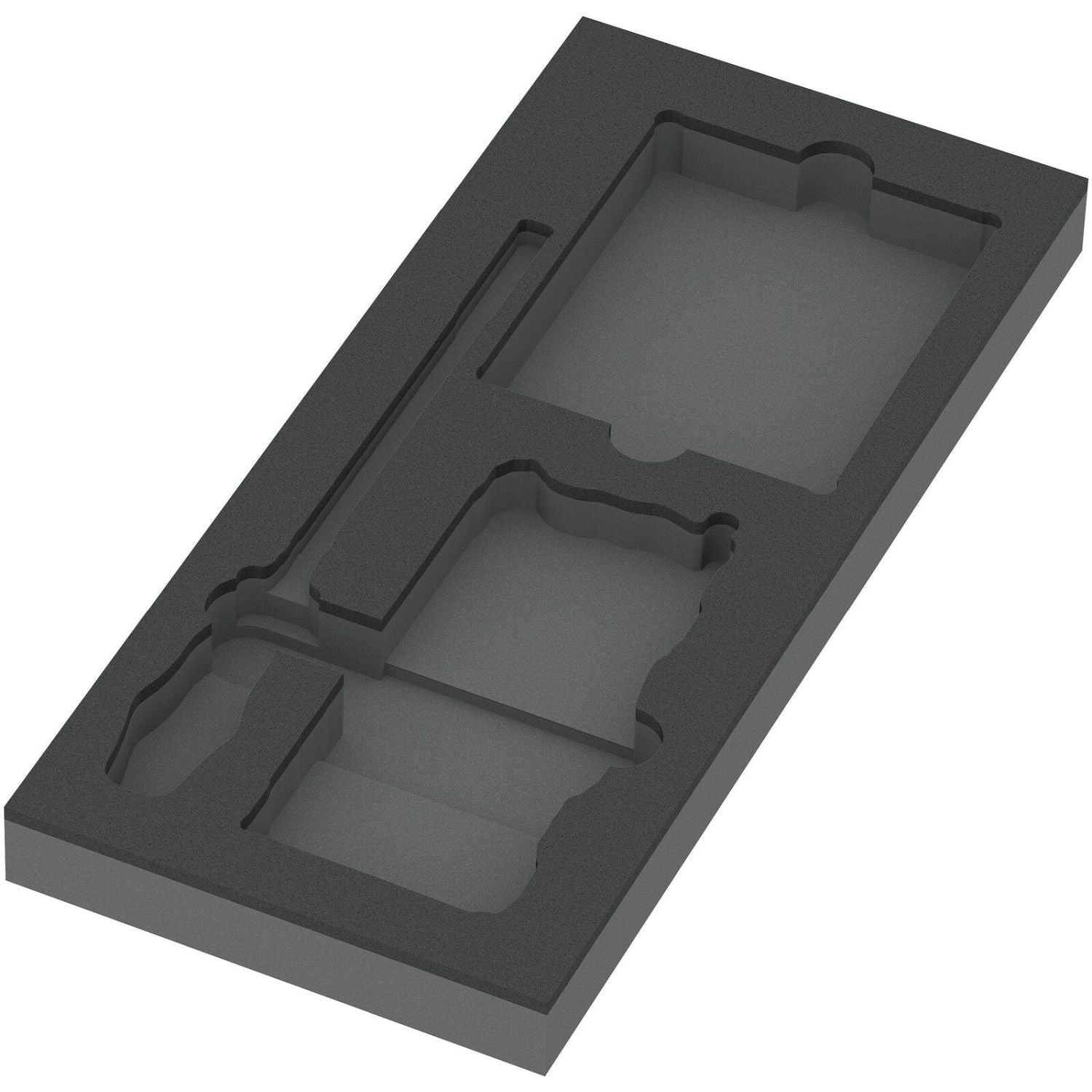 Wera 9850 Foam Insert Kraftform Kompakt And Tool-Check Plus Set 1, Empty, 172x30x392-mm.