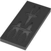 Wera 9884 Foam Insert Knipex Pliers Set VDE 1, Empty, 172x30x392-mm.