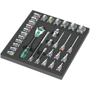 Wera 9722 Foam Insert 8000 C Zyklop 1/2-in. Ratchet Set 1, 31-Pieces