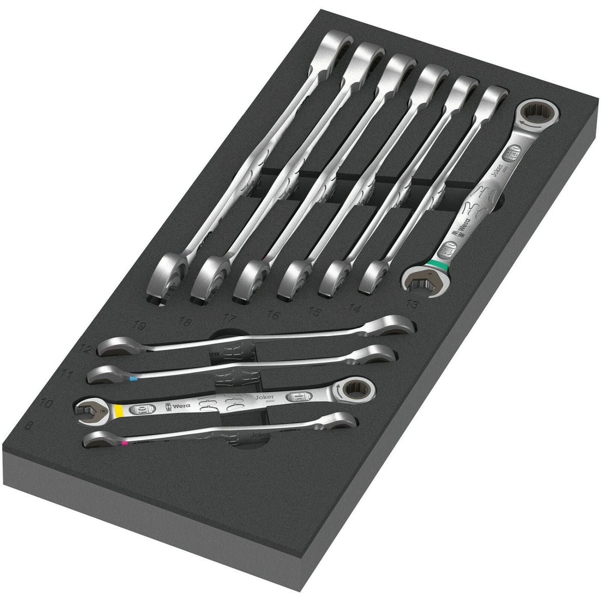 Wera 9730 Foam Insert 6000 Joker Set 1, 11-Pieces