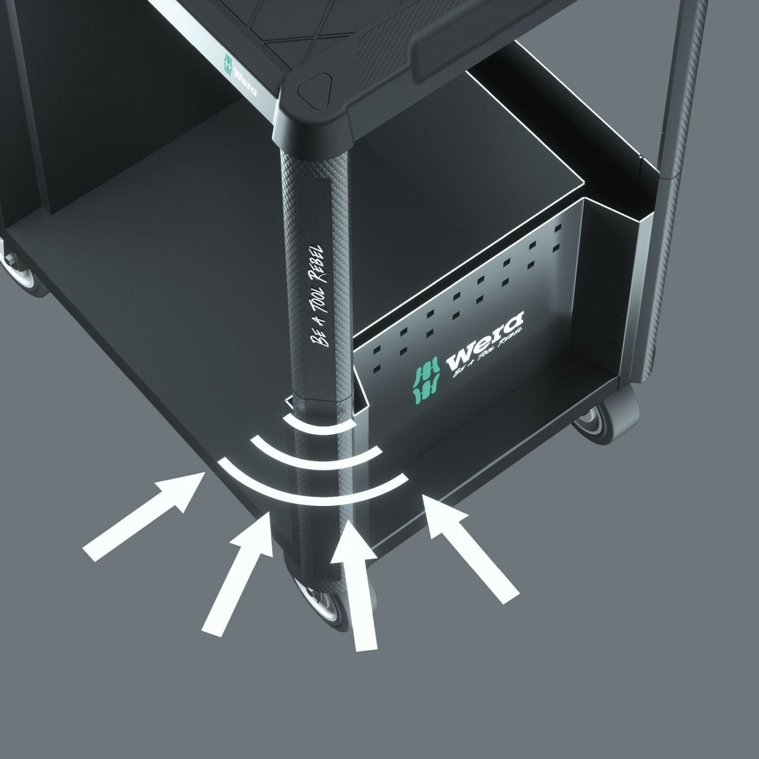 Wera 9700 Tool Rebel Roller Cabinet 1, 94-Pieces