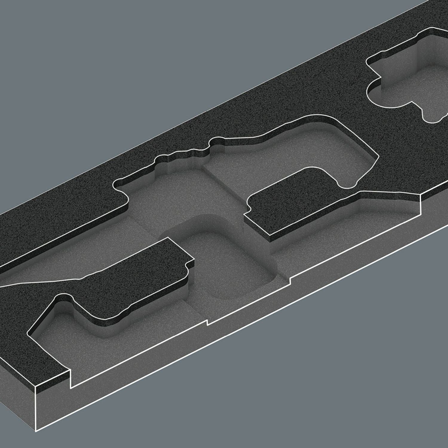 Wera 9740 Foam Insert L-Key Set 1, 20-Pieces
