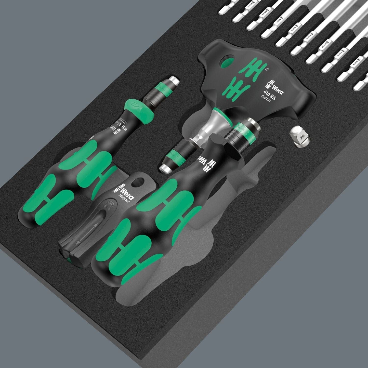 Wera 9752 Foam Insert Kraftform Kompakt With Ratchet Functionality Set 1, 24-Pieces