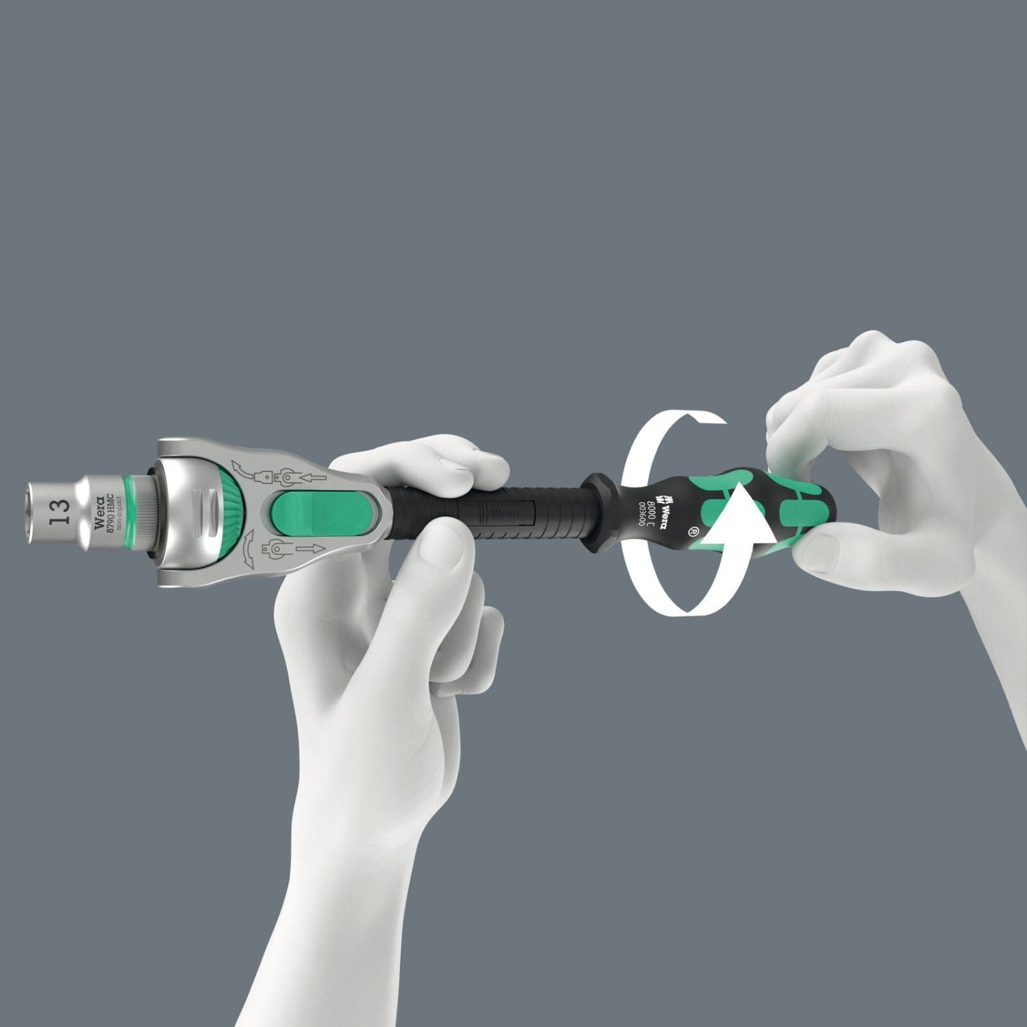 Wera 8100 Sa/Sc 2 Zyklop Speed Ratchet Set, 1/4-in. Drive And 1/2-in. Drive, Metric, 43-Pieces
