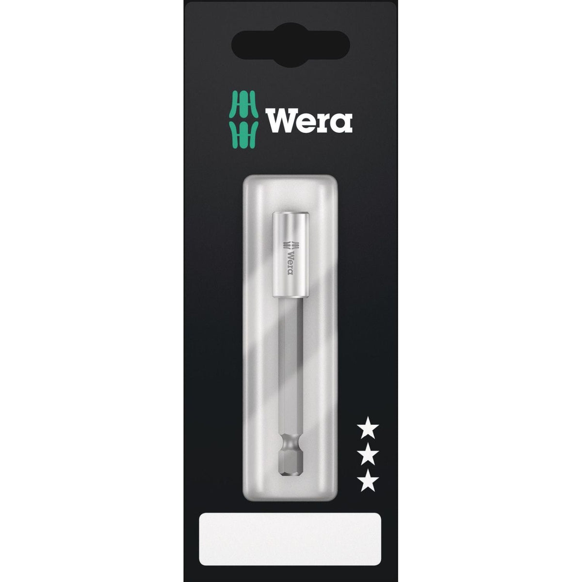 Wera 899/4/1 S Universal Bit Holder With Strong Retaining Ring, 1/4-in.x75-mm.